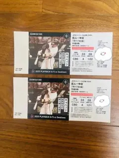 6月20日(土)巨人対中日 東京ドーム観戦チケットスターシートA 2枚良席