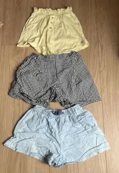 【140♡かわいい♡】女の子　ハーフパンツ 3点セット ZARA UNIQLO