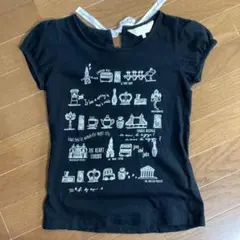【期間限定To b.by agnes. b.】ロンドンイラスト半袖Tシャツ 黒