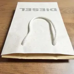 ディーゼル　お洒落デザイン　ショッパー　ショップ袋　白