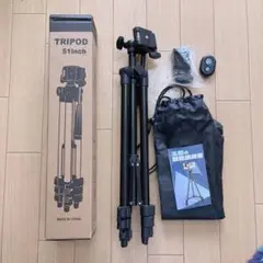 TRIPOD スマホスタンド 三脚 51inch スマートフォン 3WAY
