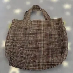 ハンドメイド 巾着トートバッグ