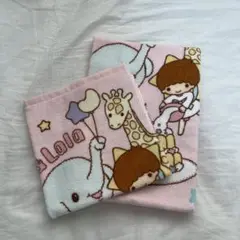 リトルツインスターズ キキララ フェイスタオル ハンドタオル 2枚セット