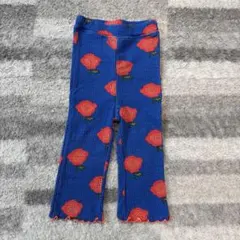 MARKEYS ワッフルレギンス 80cm 花柄 ブルーのサムネイル