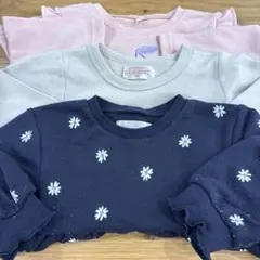 トレーナー　80cm 女の子　まとめ売り　3点セット　ペプラム　ベビー服