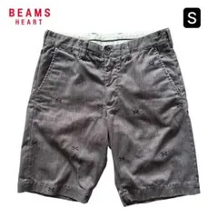 BEAMS HEART　ビームスハート　刺繍　ハーフパンツ　クロスボーン　Sのサムネイル