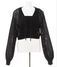 INGNI リボンメッシュカーディガン／アンサンブル