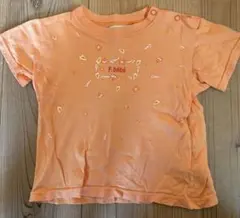 Bebe ベビーTシャツ オレンジ　90