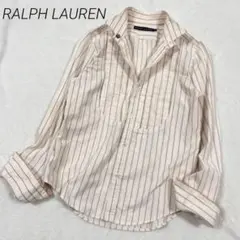 RALPH LAUREN ラルフローレン　ピンタックストライプシャツ　ブラウスのサムネイル