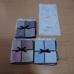 新品　Francfranc　フランフラン　タオルハンカチ　3枚セット