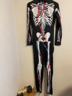 コスプレ　衣装　ハロウィン　スケルトン　全身タイツのサムネイル