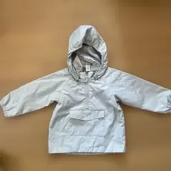 H&M キッズ フード付きジャケット ライトグレー 92cm