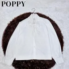 に*ん様 【値下】POPPY あさぎーにょ リボンタイブラウスホワイト 2022 