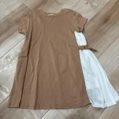 Otonato 半袖 ワンピース 90cm ブラウンのサムネイル