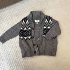 OLD NAVY ノルディック柄カーディガン 12-18M