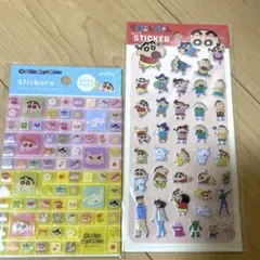 タイルシール　シール　クレヨンしんちゃん　ぷっくりステッカー　セリア