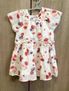 べべ　花柄ワンピース　90センチのサムネイル