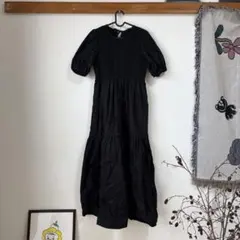 ZARA ブラックロングワンピース