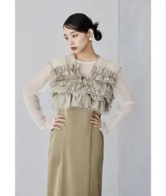 新品⭐️ kana タフタチュールベストセットドレス パーティードレス 結婚式