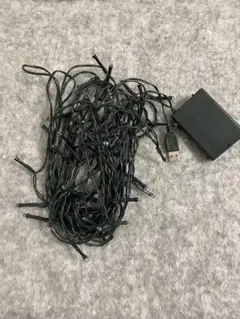 電池ライト&USBライトの2本セット　クリスマスツリー　イルミネーション