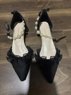 ぽむぽむぷりん様専用☆ヒール　パンプス　結婚式　パール