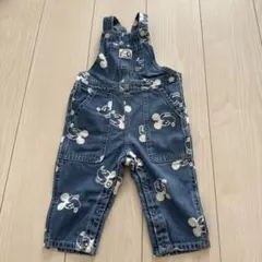 H&M ミッキー オーバーオール 80cm 12month