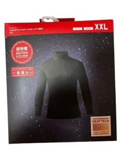 UNIQLO HEATTECH ブラック タートルネック ヒートテック　超極暖