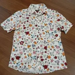 バーバリーブラックレーベル アロハシャツ 半袖シャツ 花柄 バラ 総柄