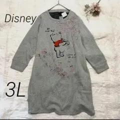 新品❣️Disney 裏シャギーAラインチュニックワンピース 3Lのサムネイル