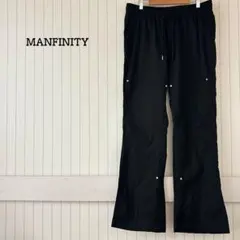フレアパンツ ジッパーディテール ワークパンツ シーイン マンフィニティ 美品のサムネイル