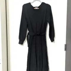 EMMA JAMES ブラック ロングニットワンピース L