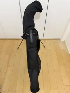 【美品】デサントゴルフ セルフスタンドバッグ クラブケース ブラックのサムネイル