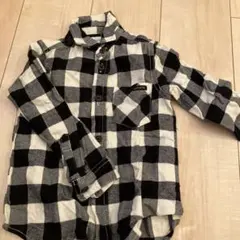 quot; use filth 長袖シャツ ブラック・ホワイトチェック