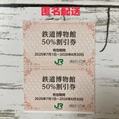 鉄道博物館50％割引券のサムネイル