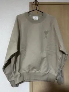 新品 AMI Paris グラフィック ハイネック ハーフジップ スウェット