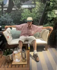 【ARMANI JEANS 】ギンガムチェックシャツ