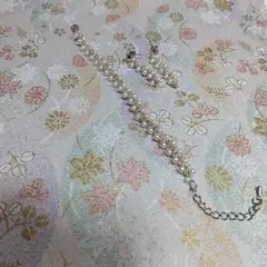 パールデザイン ブレスレットとイヤリングセット