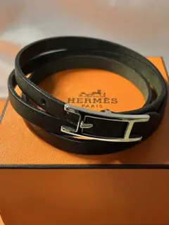 ふわふわ様HERMES エルメス アピロングブレスレット シルバー - メルカリ