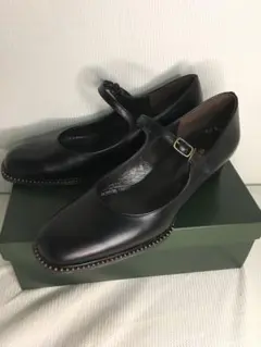 24.5cm ストラップパンプス　日本製　本皮