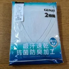 W☆新品☆グンゼ☆ＶネックＴシャツ☆２枚組☆サイズＬＬ☆下着☆肌着☆インナー☆