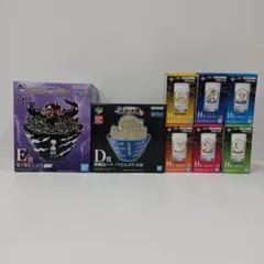一番くじ　ワンピース　鬼ヶ島どんぶり　ハチノスどんぶり　記念グラス　8点セット