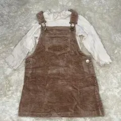 ネクスト　コーデュロイ　ワンピース　ジャンパースカート