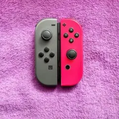 ジョイコン 純正 グレー ネオンピンク 左右セット J6G-9 【美品】