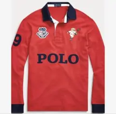 【希少】ポロラルフローレン ポロベア ラガーシャツ 赤 150 M