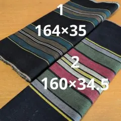 古布木綿藍染縞柄２種類