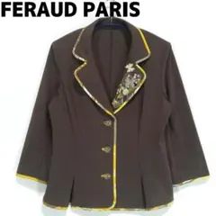 FERAUD PARIS テーラードジャケット ブラウン 茶 フェローパリ 40