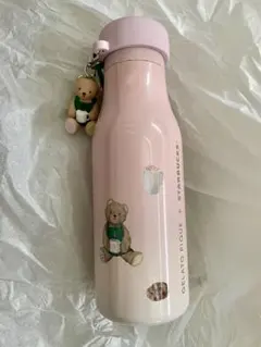 スターバックス　ジェラートピケ　ステンレスボトル　ソフトピンク