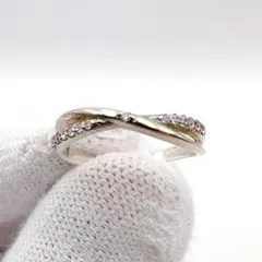 THE KISSザキッス　指輪　9号　クロッシングシリーズ　スターリングシルバーのサムネイル