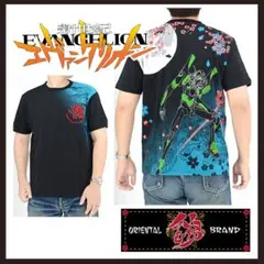 ○★新品 未使用 錦×エヴァンゲリオン 雅桜 初号機 和柄Tシャツ ブラック L