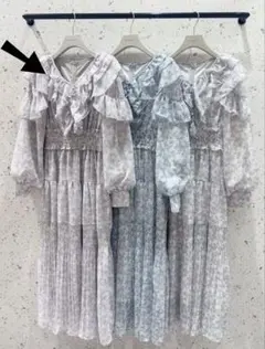 美品✨アミラル AMIRAL 花柄ロングワンピース 2wayカラー 38 - メルカリ